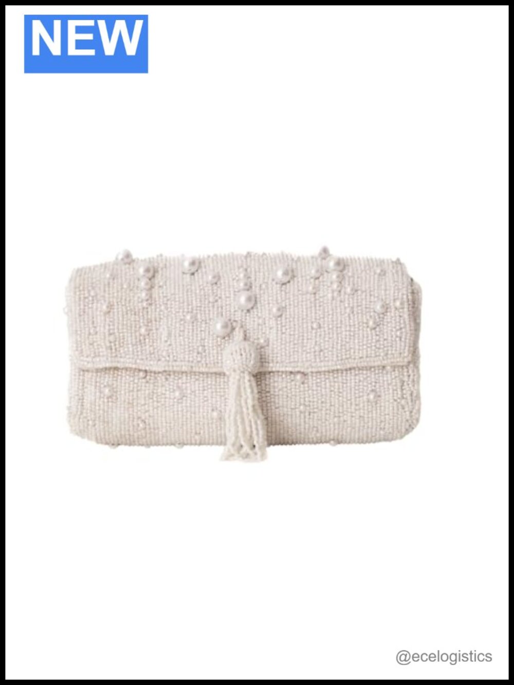 Elegant Evening Clutch Purse with Pearl Beads | Women's Handbag